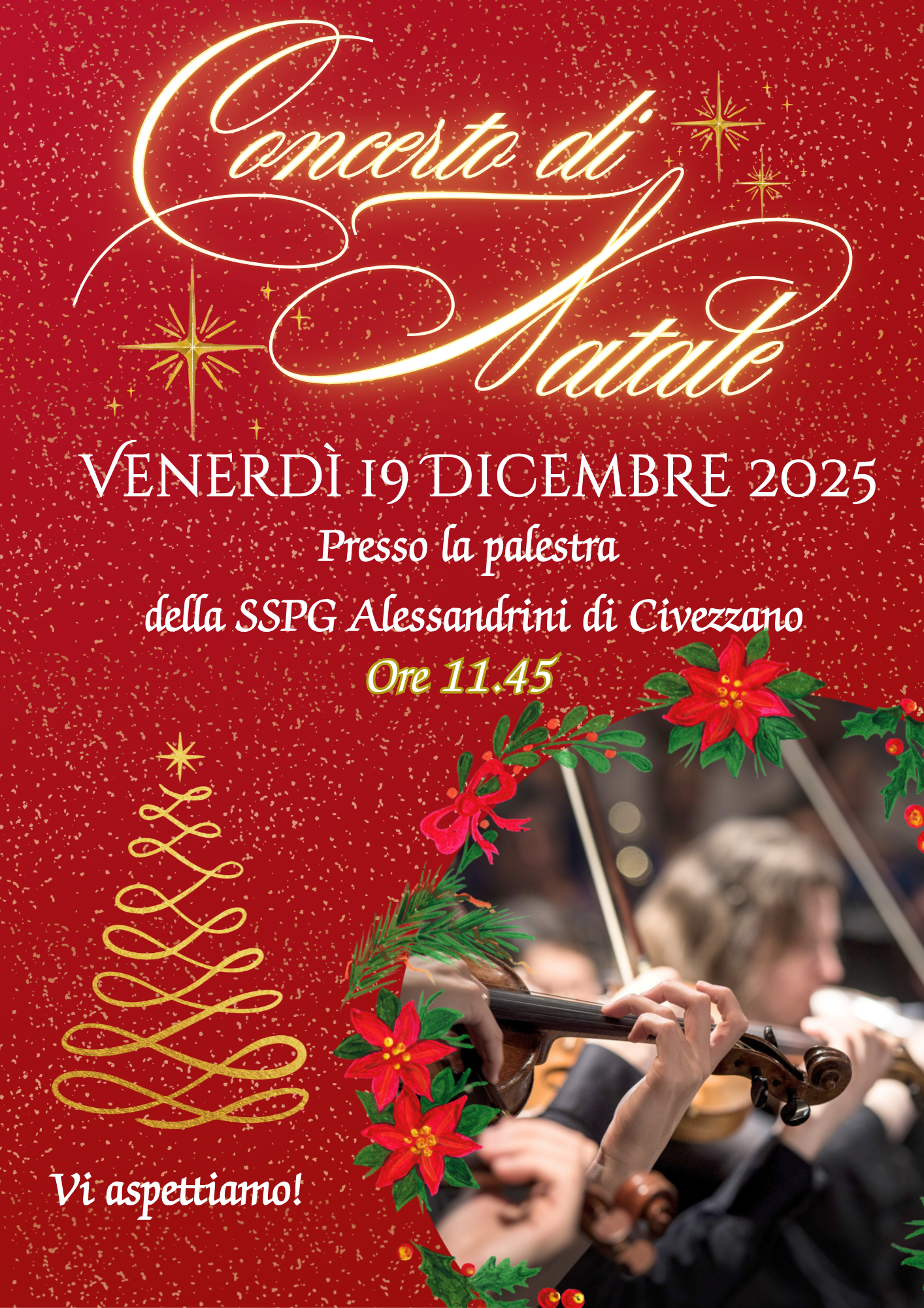 Rosso Oro Foto Orchestra Concerto Di Natale Volantino